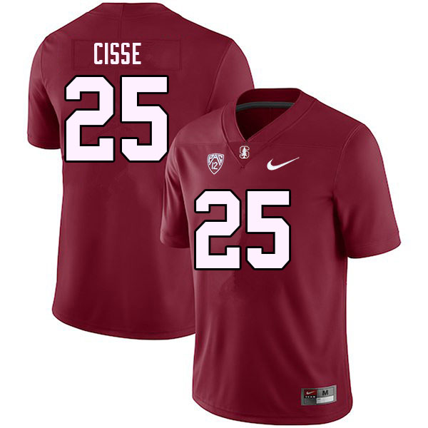Men #25 Ismael Cisse Stanford Cardinal College Football Jerseys Stitched Sale-Cardinal - Click Image to Close